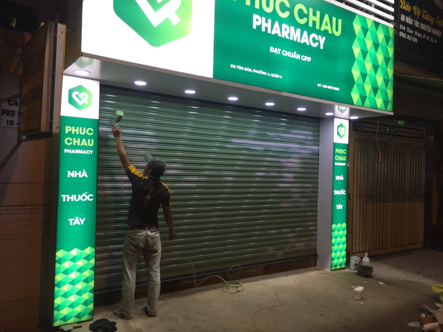 THI CÔNG HỆ THỐNG CỬA HÀNG PHUC CHAU PHARMACY